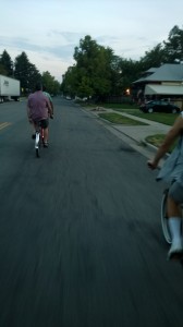 Yup. Two guys on a tandem.